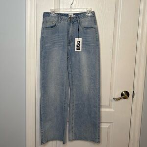 Princess Polly CeCe Hammer Blue Baggy Jeans